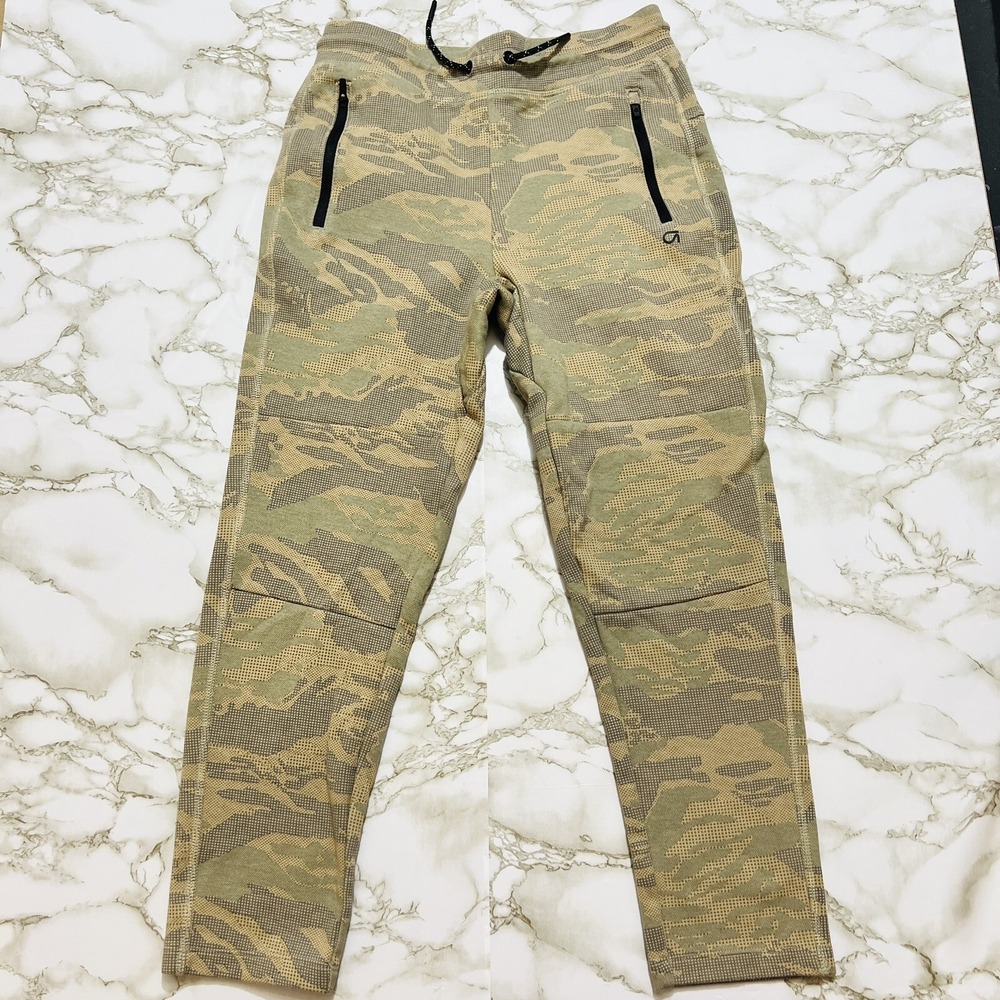 Gap Dry Fit Boys Size L 10 Husky Green Camo Tech Body Jogger Pants